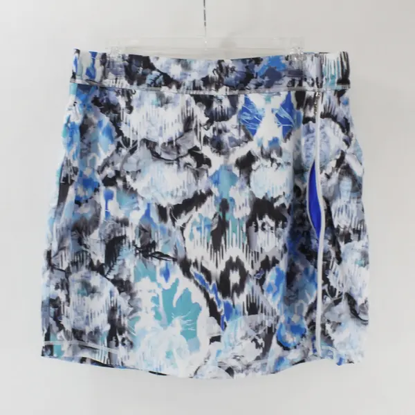 Sofibella Women's Athletic Skort Blue Gray White XL Activewear