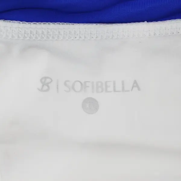 Sofibella Women's Athletic Skort Blue Gray White XL Activewear