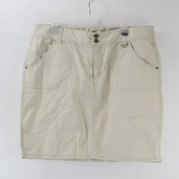 Faded Glory Women's Beige Knee-Length Skirt Size 16