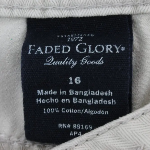 Faded Glory Women's Beige Knee-Length Skirt Size 16