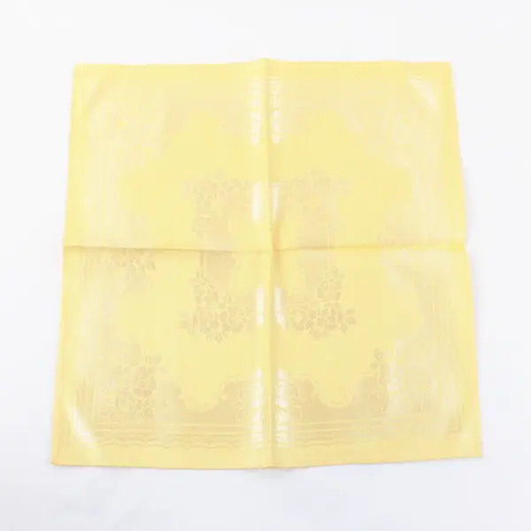 Toyobo Butter Yellow Floral Cotton Rayon Tablecloth Set 6 Napkins 55x75
