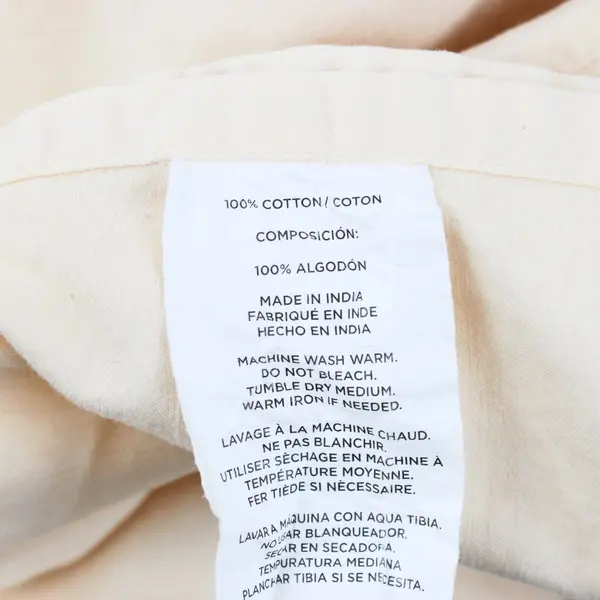 Britannica 4-Piece Beige Cotton King Sheet Set Pre-Owned