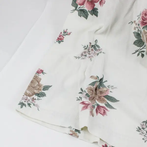 Nordstrom Lingerie Floral Cotton Nightgown Off-White One Size Sleepwear
