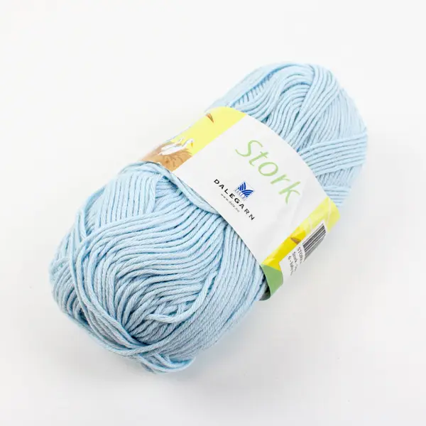 Stork Dalegarn Baby Blue 100% Cotton Yarn Lot of 4