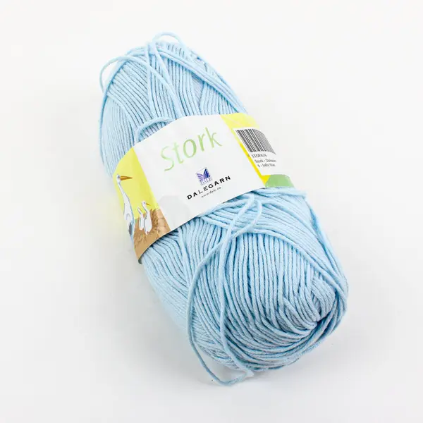 Stork Dalegarn Baby Blue 100% Cotton Yarn Lot of 4