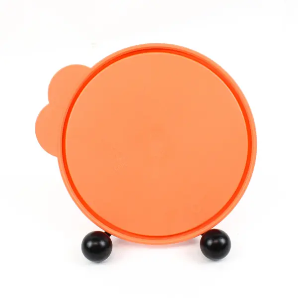 Tupperware 2541D-1 Orange Round Replacement Storage Container Lid 6.25'' Diam. 