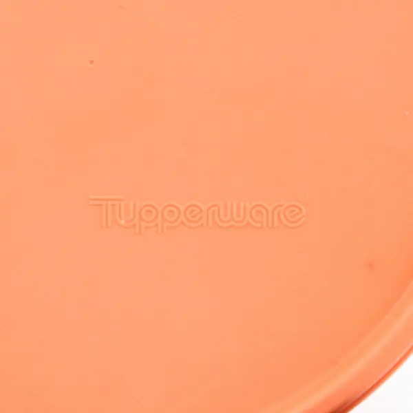 Tupperware 2541D-1 Orange Round Replacement Storage Container Lid 6.25'' Diam. 