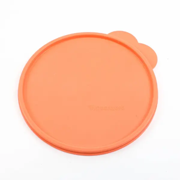 Tupperware 2541D-1 Orange Round Replacement Storage Container Lid 6.25'' Diam. 