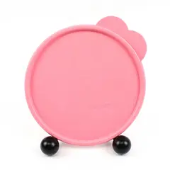 Tupperware 2541D-2 Pink Round Replacement Lid 6.25 in Storage Container