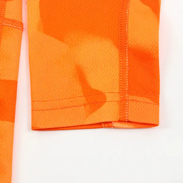 Russell Athletic Boys Dri-Power 360 Long Sleeve Shirt Orange Camo S 6-7