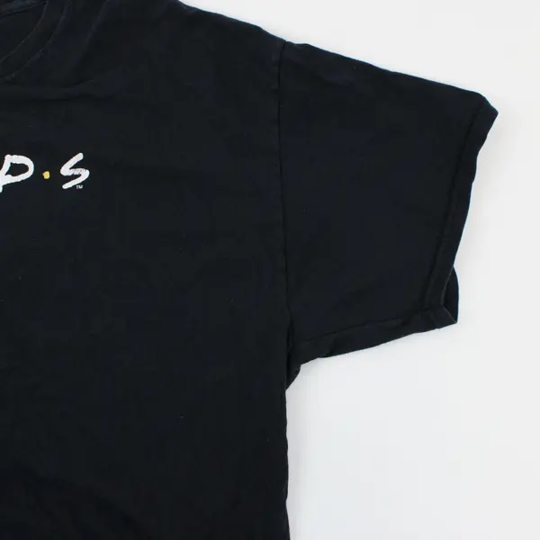 F.R.I.E.N.D.S Men's XL Black Cotton Graphic T-Shirt