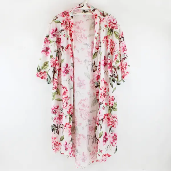 Show Me Your Mumu Pink Floral One Size Duster Top