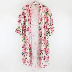 Show Me Your Mumu Pink Floral One Size Duster Top