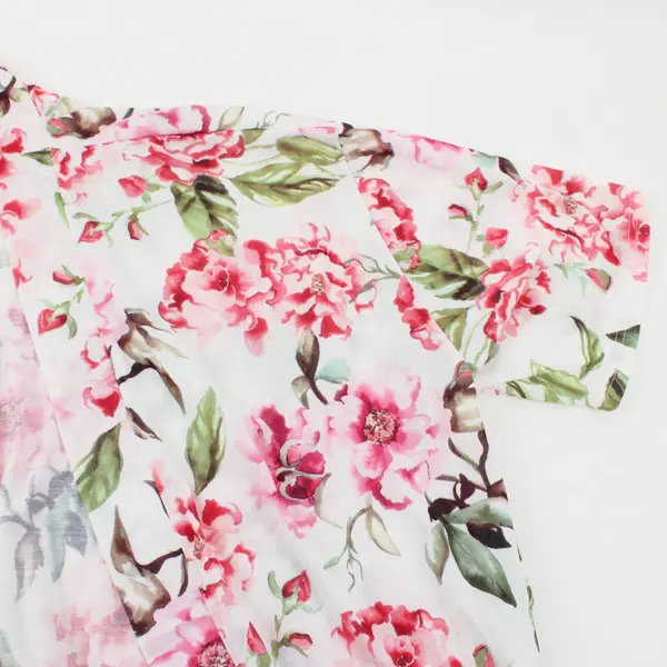 Show Me Your Mumu Pink Floral One Size Duster Top