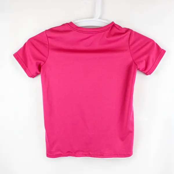 Tec-One Girls Athletic Shirt Pink V-Neck Size S (8) Pre-Owned