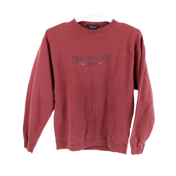 Camp David Burgundy Vintage Issue Crewneck Sweatshirt 100% Cotton Mens Size S