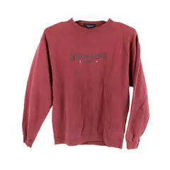 Camp David Burgundy Vintage Issue Crewneck Sweatshirt 100% Cotton Mens Size S