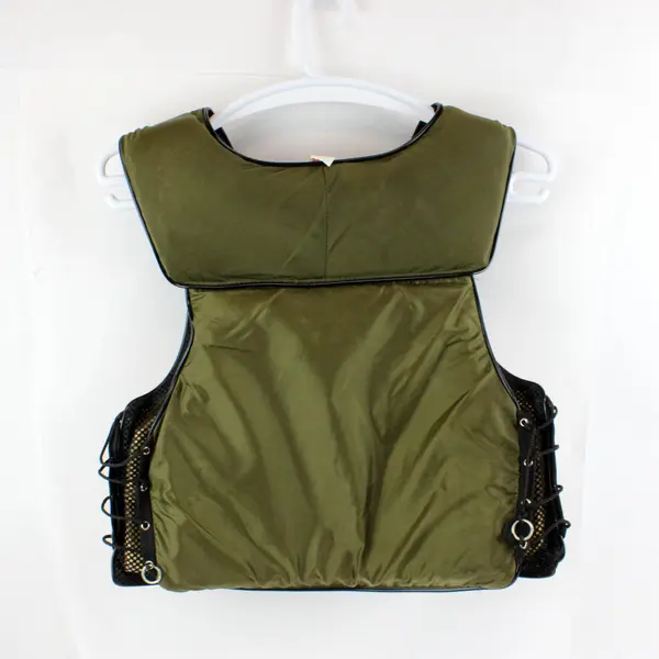 Vintage Stearns Sans-Souci Fishing Life Vest Army Green Medium 40-42 FLAWED