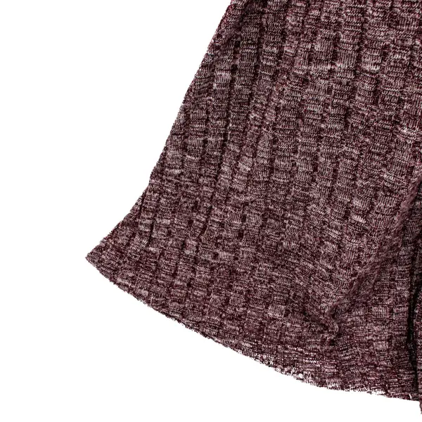 Forever 21 Women's XL Burgundy Marled Knit Cold Shoulder Top