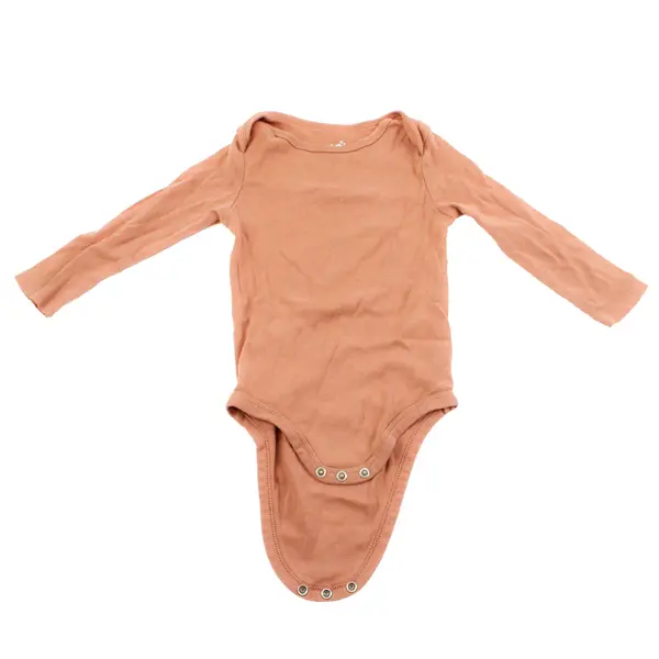 Lot of 2 Carter's Cloud Island Long Sleeve Bodysuits Brown Orange 18M