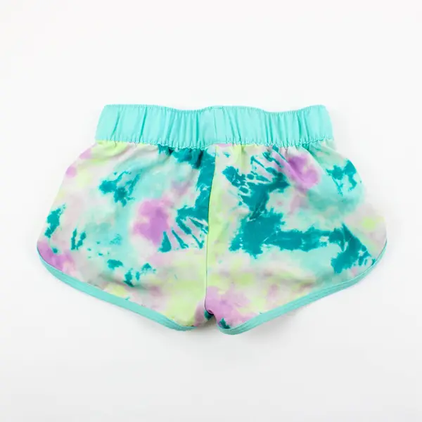 Justice Girls Athletic Shorts Green Purple Size XS 5/6
