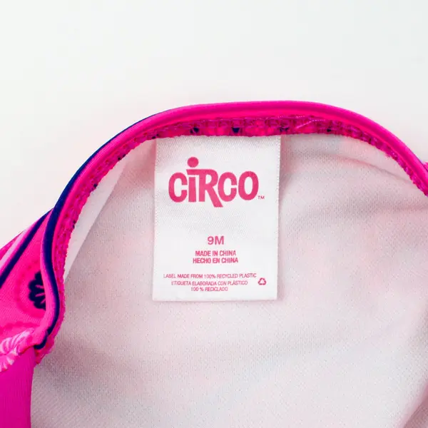 Circo Baby Girls 2-Piece Swimsuit Magenta Pink Floral Size 9 Months