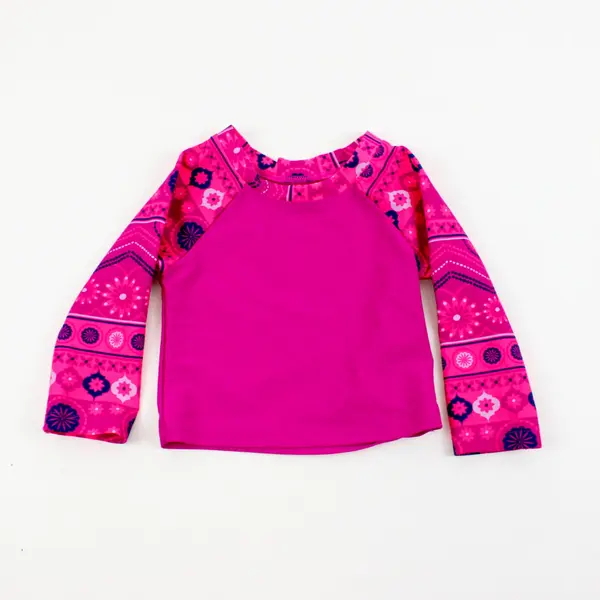 Circo Baby Girls 2-Piece Swimsuit Magenta Pink Floral Size 9 Months
