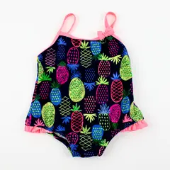 OshKosh Toddler Girls Pineapple Print One Piece Swimsuit 12 Months