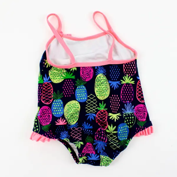 OshKosh Toddler Girls Pineapple Print One Piece Swimsuit 12 Months