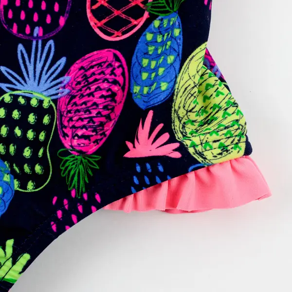 OshKosh Toddler Girls Pineapple Print One Piece Swimsuit 12 Months