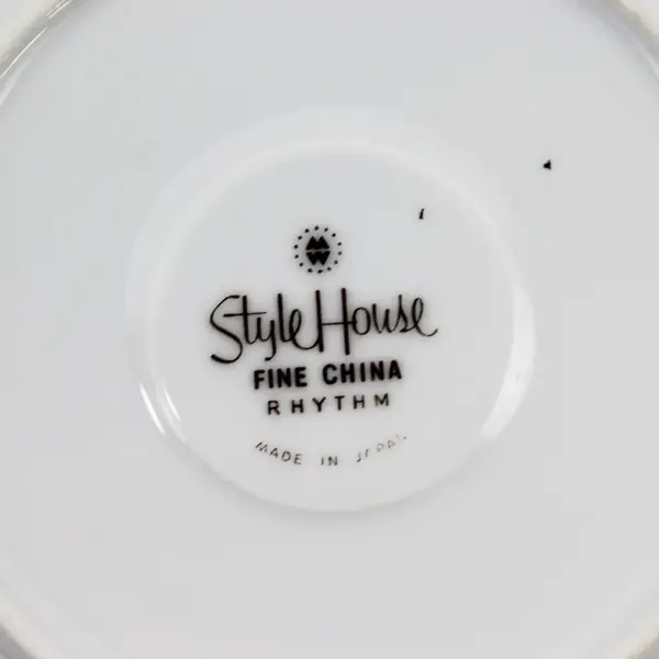 Set of 4 Style House Rhythm Fine China Tea  Saucers Only 