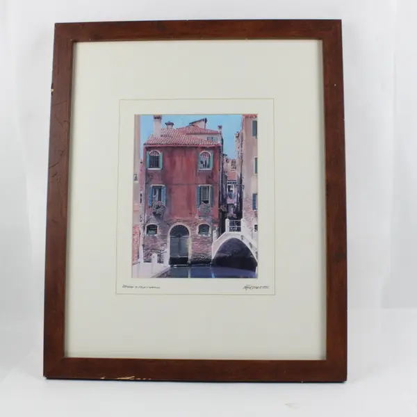 Martin Roberts Bridge to Four Windows Wooden Framed Art 24x18