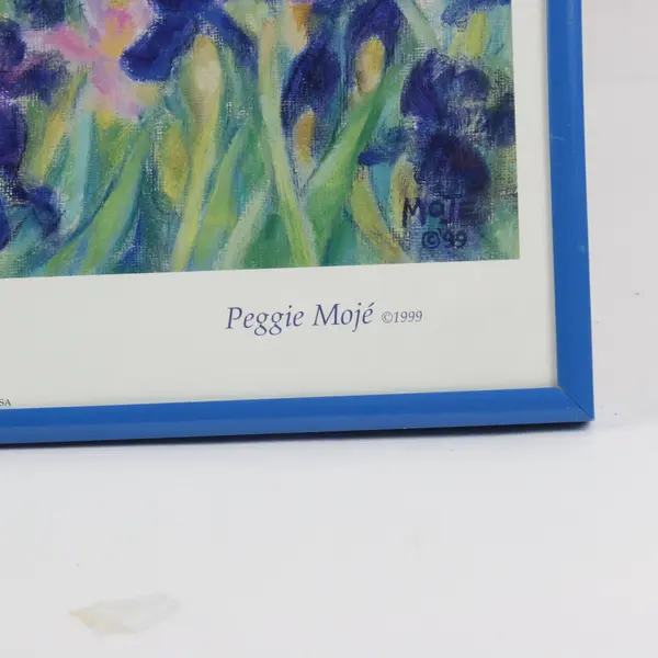 In the Iris Fields Peggy Moje Schreiner's Gardens 1999 Framed Picture