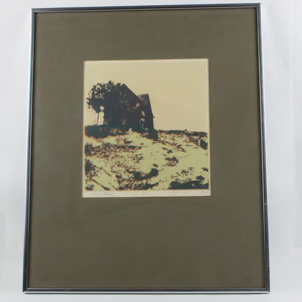 C. L. Stimson Signed Homestead Framed Art Print 2/3 3/17/1971 20x16