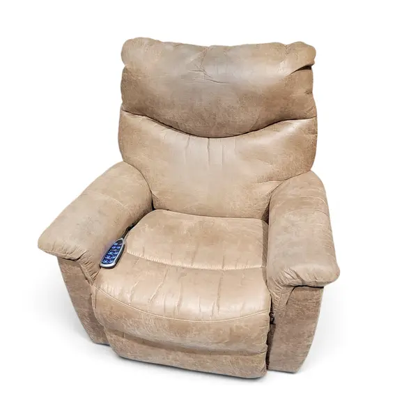 La-Z-Boy Power Recliner Tan Leather Rocker Recliner w/ Remote - Local Pickup