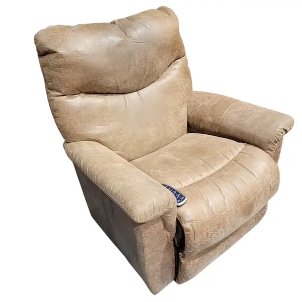 La-Z-Boy Power Recliner Tan Leather Rocker Recliner w/ Remote - Local Pickup