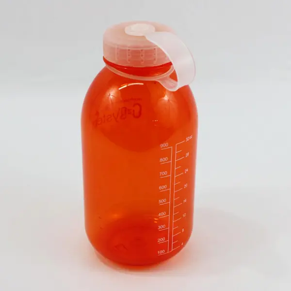 C-System Mop Modern Organic Products Water Bottle Orange 32 Oz Screw Cap
