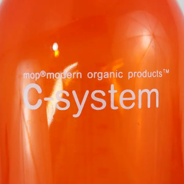C-System Mop Modern Organic Products Water Bottle Orange 32 Oz Screw Cap