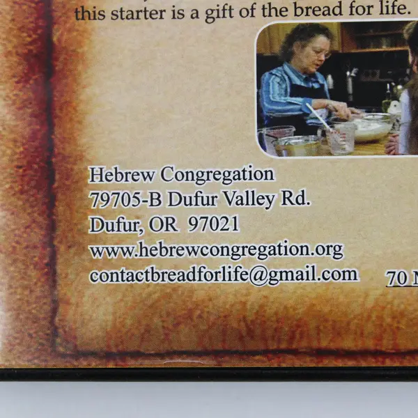 Bread For Life DVD Standard Baking Yeast-Free Bread With Microbes