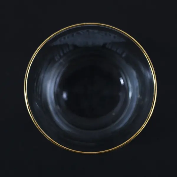 USNA 50th Anniversary 1960-2010 Commemorative Glass Gold Rim
