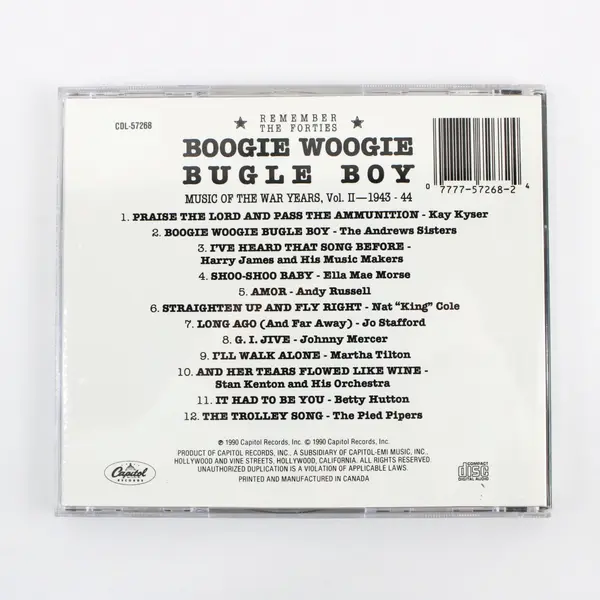 Music of the War Years Boogie Woogie Bugle Boy Audio CD