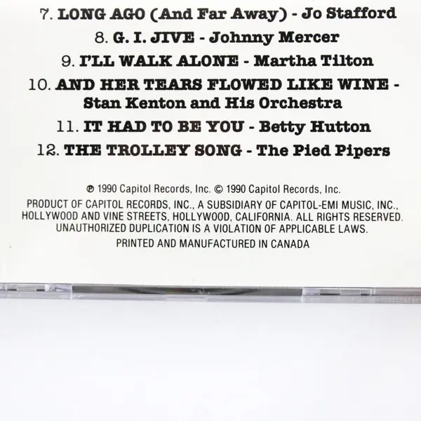 Music of the War Years Boogie Woogie Bugle Boy Audio CD