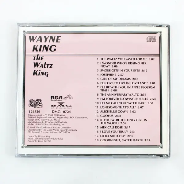 Wayne King The Waltz King His Orchestra CD Compact Disc