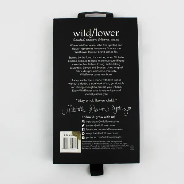 Wildflower Limited Edition iPhone XS Max Phone Case Blue Pisces