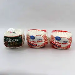 Lot of 3 200-Count Basket Coffee Filters 2 Great Value 1 Brew Rite 8-12 Cup