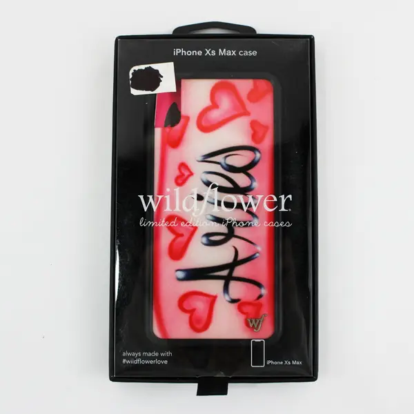 Wildflower Limited Edition Spray Paint Hearts Case Apple iPhone XS Max