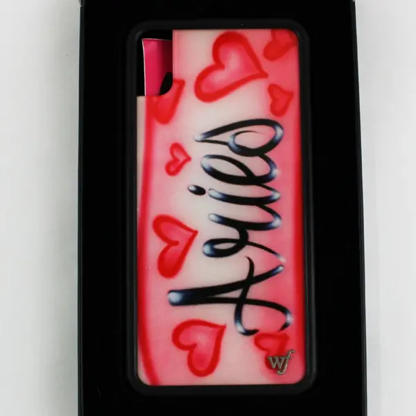 Wildflower Limited Edition Spray Paint Hearts Case Apple iPhone XS Max