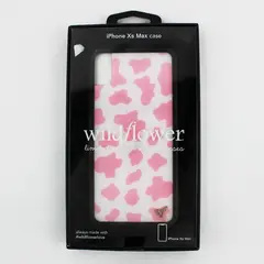Wildflower Limited Edition iPhone XS Max Phone Case Pink Moo Cow Print