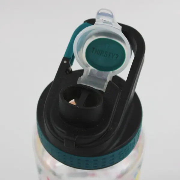 Cool Gear Tropical Floral Toucan Reusable Water Bottle Flip Top