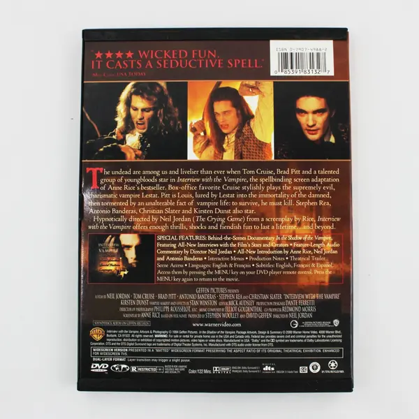 Interview with the Vampire DVD 1994 #18313 Tom Cruise, Brad Pitt